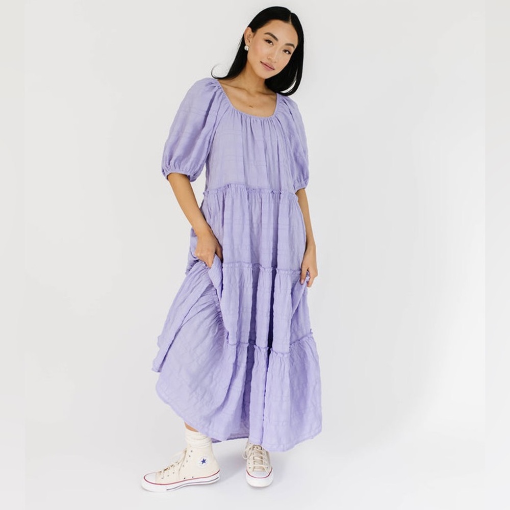 Zoco Lavender Tiered Maxi Dress 👗NEW👗 - FREE SHIPPING